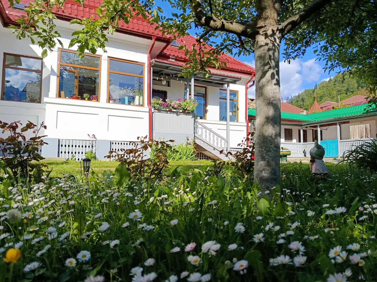 Vedere casa din gradina